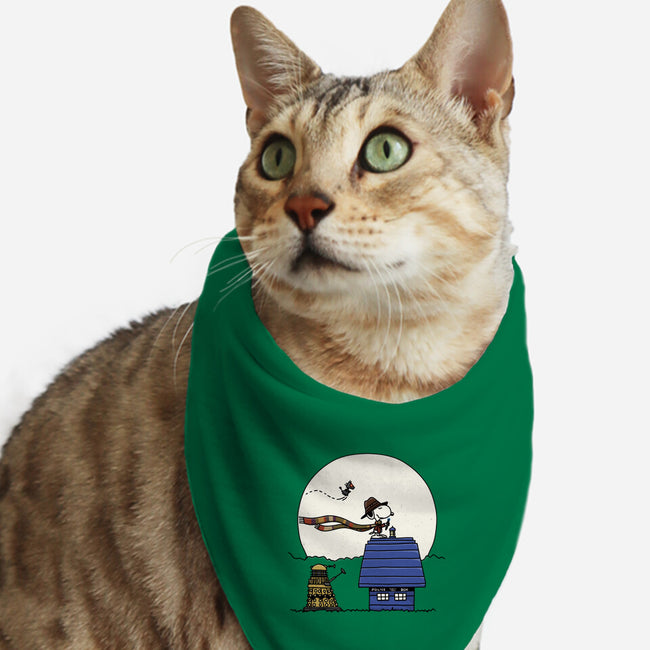 Doctor Snoop-cat bandana pet collar-zachterrelldraws