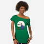 Doctor Snoop-womens off shoulder tee-zachterrelldraws