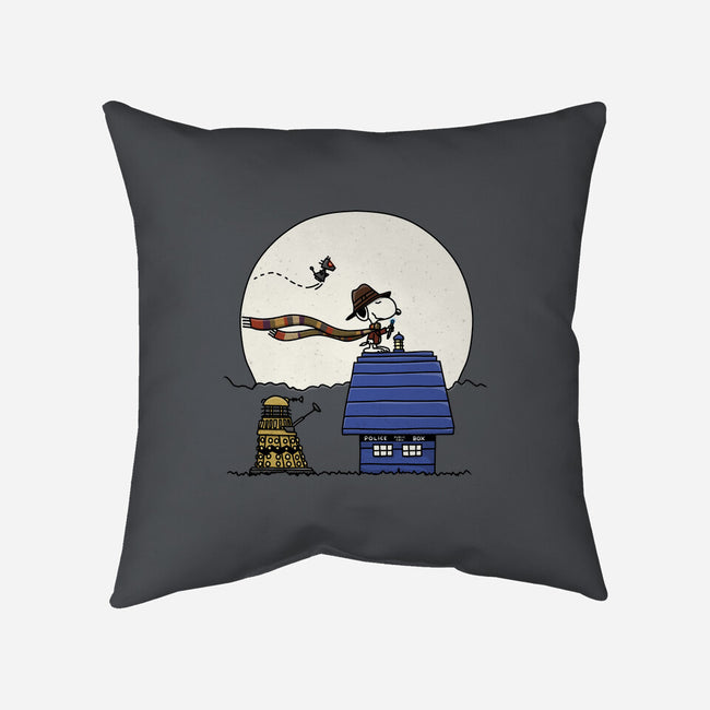 Doctor Snoop-none non-removable cover w insert throw pillow-zachterrelldraws