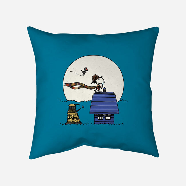 Doctor Snoop-none non-removable cover w insert throw pillow-zachterrelldraws