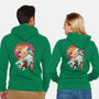 Traditional Landscape-unisex zip-up sweatshirt-dandingeroz