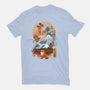 Kitsune Landscape-womens fitted tee-dandingeroz