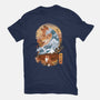 Kitsune Landscape-womens fitted tee-dandingeroz