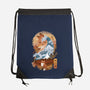 Kitsune Landscape-none drawstring bag-dandingeroz