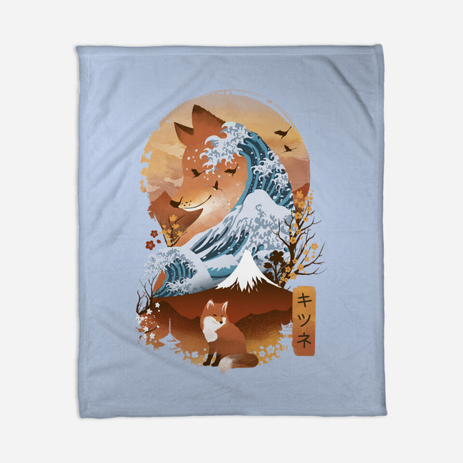 Kitsune Landscape-none fleece blanket-dandingeroz