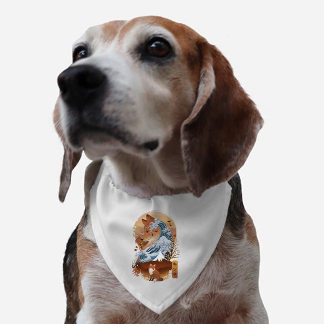 Kitsune Landscape-dog adjustable pet collar-dandingeroz