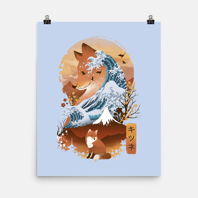 Kitsune Landscape-none matte poster-dandingeroz