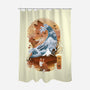 Kitsune Landscape-none polyester shower curtain-dandingeroz
