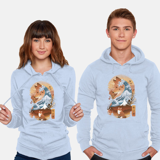 Kitsune Landscape-unisex pullover sweatshirt-dandingeroz