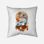 Kitsune Landscape-none removable cover w insert throw pillow-dandingeroz