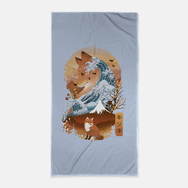 Kitsune Landscape-none beach towel-dandingeroz