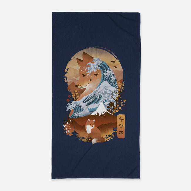 Kitsune Landscape-none beach towel-dandingeroz