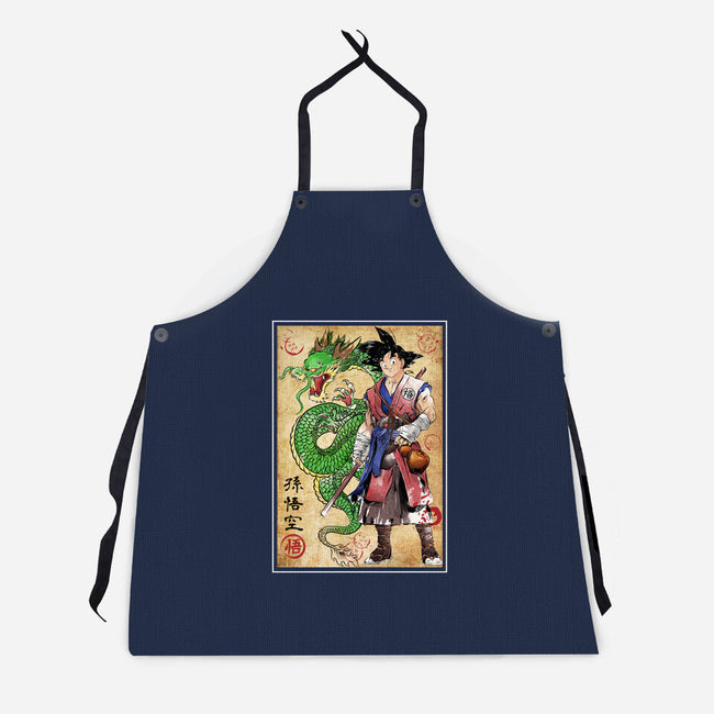 Ronin Saiyan-unisex kitchen apron-DrMonekers