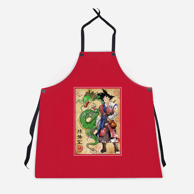 Ronin Saiyan-unisex kitchen apron-DrMonekers