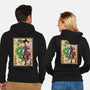 Ronin Saiyan-unisex zip-up sweatshirt-DrMonekers