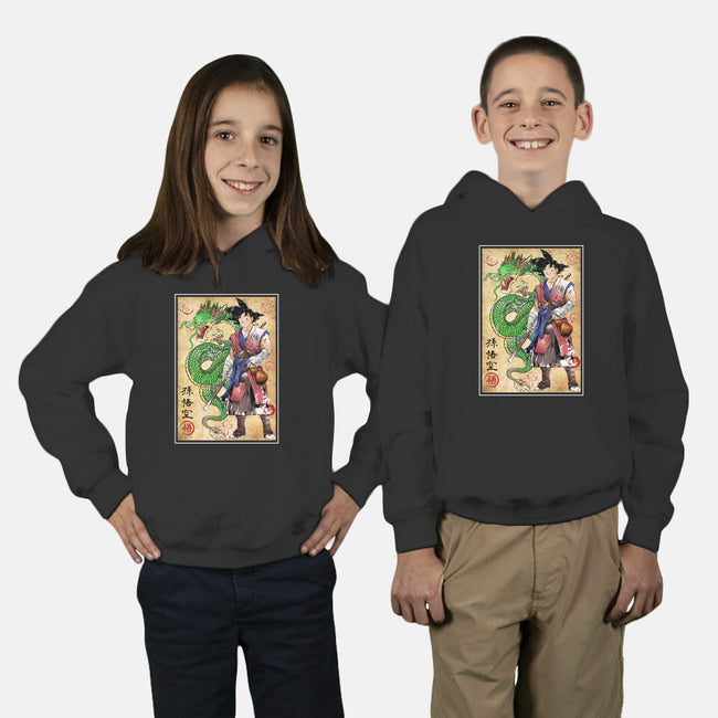 Ronin Saiyan-youth pullover sweatshirt-DrMonekers