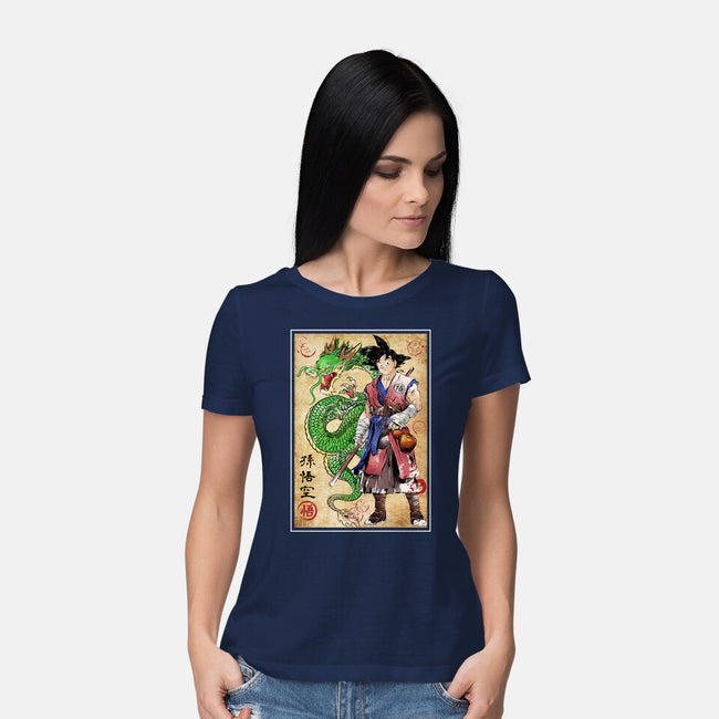Ronin Saiyan-womens basic tee-DrMonekers