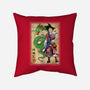 Ronin Saiyan-none removable cover w insert throw pillow-DrMonekers