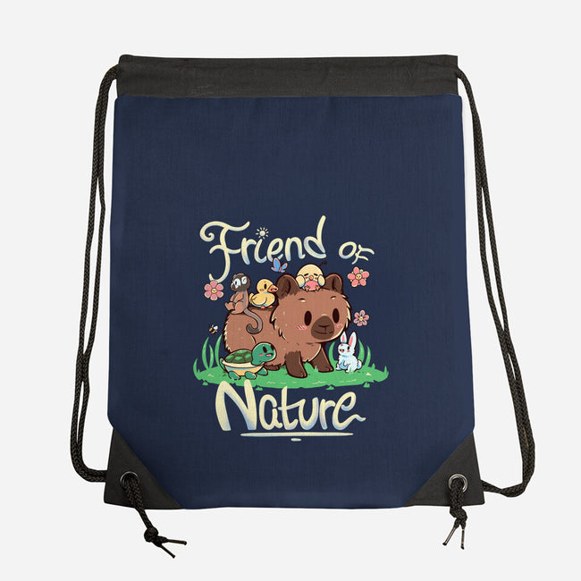 Friend Of Nature-none drawstring bag-TechraNova