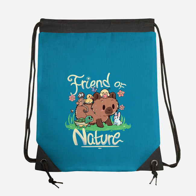 Friend Of Nature-none drawstring bag-TechraNova