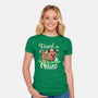 Friend Of Nature-womens fitted tee-TechraNova