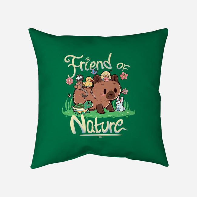 Friend Of Nature-none non-removable cover w insert throw pillow-TechraNova
