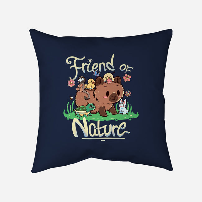 Friend Of Nature-none non-removable cover w insert throw pillow-TechraNova