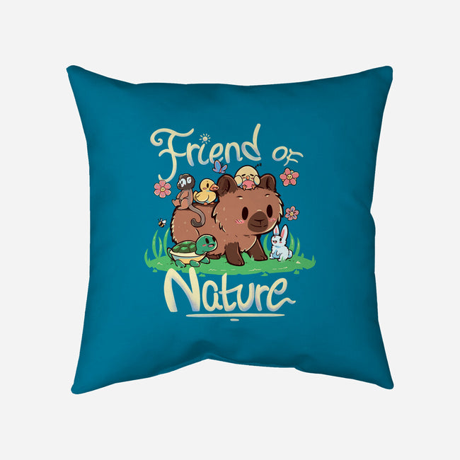 Friend Of Nature-none non-removable cover w insert throw pillow-TechraNova