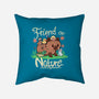 Friend Of Nature-none non-removable cover w insert throw pillow-TechraNova