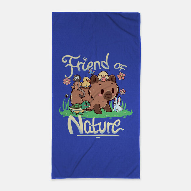 Friend Of Nature-none beach towel-TechraNova
