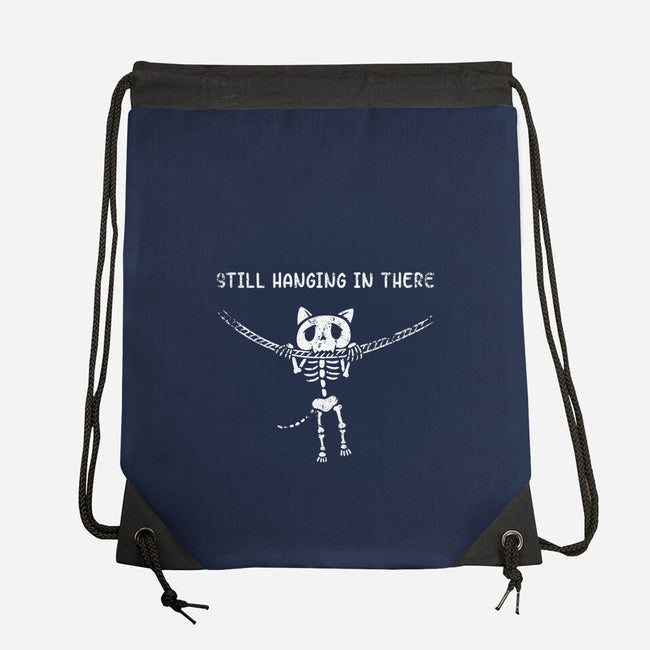 Still Hanging In There-none drawstring bag-Paul Simic