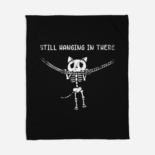 Still Hanging In There-none fleece blanket-Paul Simic