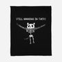 Still Hanging In There-none fleece blanket-Paul Simic