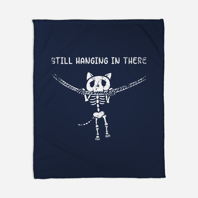 Still Hanging In There-none fleece blanket-Paul Simic