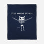 Still Hanging In There-none fleece blanket-Paul Simic