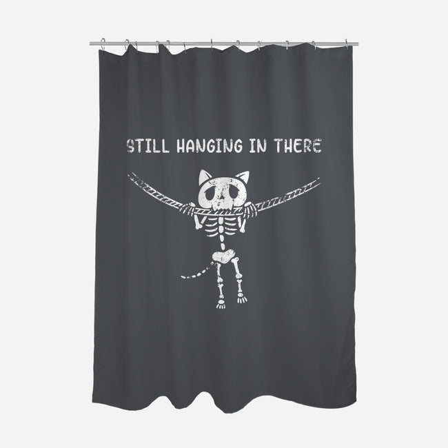 Still Hanging In There-none polyester shower curtain-Paul Simic