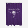 Still Hanging In There-none polyester shower curtain-Paul Simic