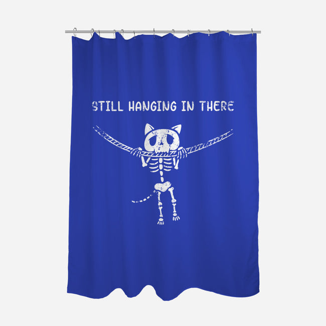 Still Hanging In There-none polyester shower curtain-Paul Simic