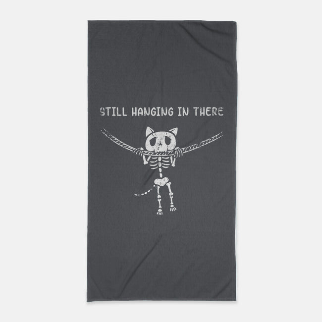 Still Hanging In There-none beach towel-Paul Simic
