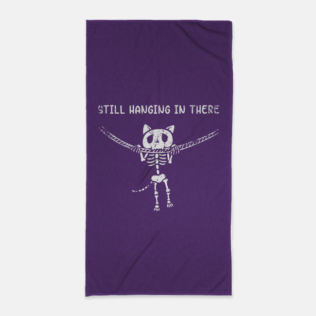Still Hanging In There-none beach towel-Paul Simic