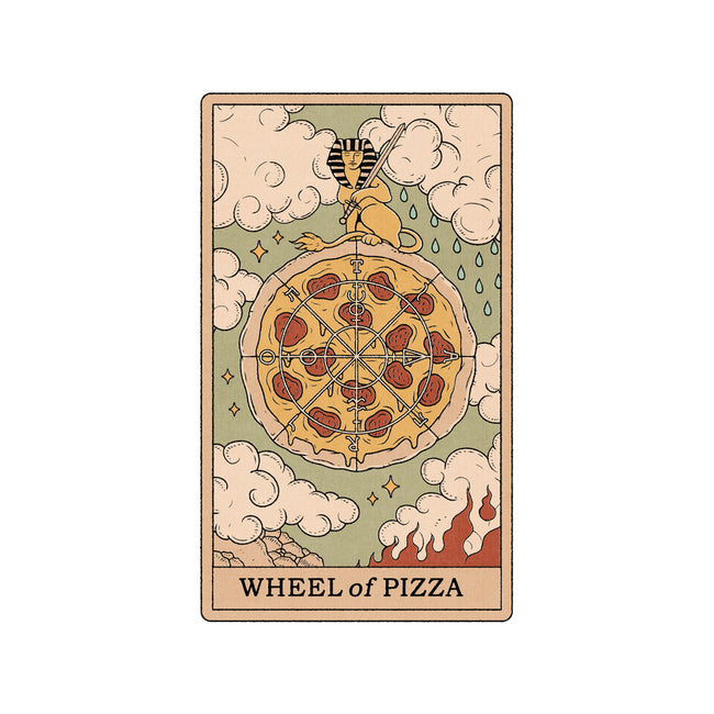 Wheel Of Pizza-mens basic tee-Thiago Correa