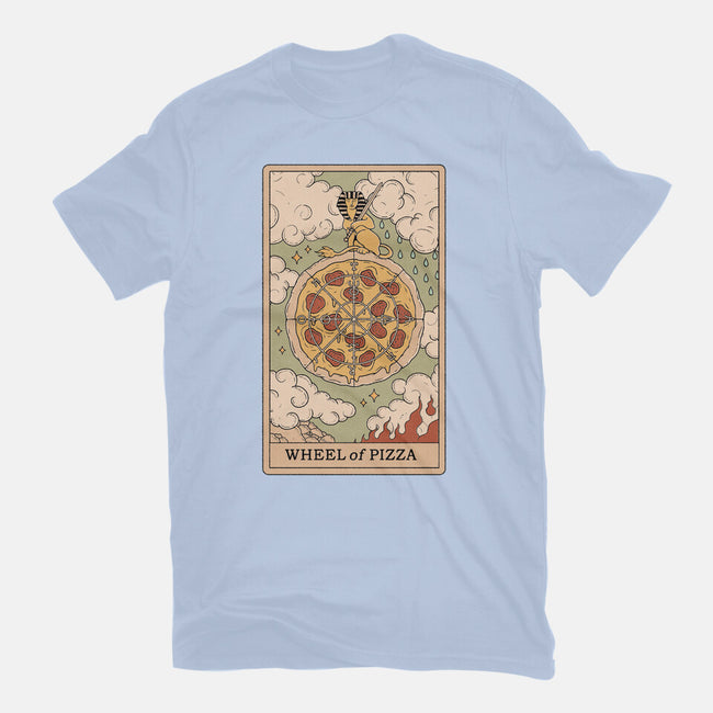 Wheel Of Pizza-womens fitted tee-Thiago Correa