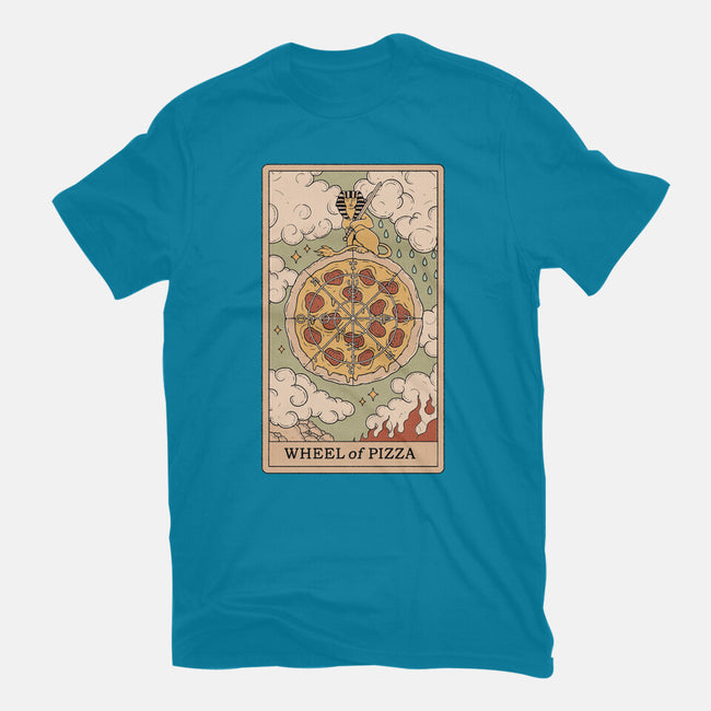 Wheel Of Pizza-womens fitted tee-Thiago Correa