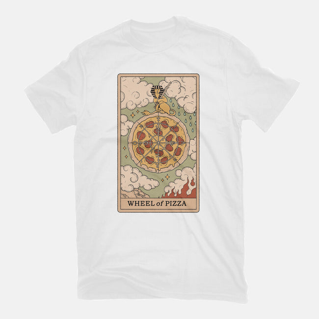 Wheel Of Pizza-womens fitted tee-Thiago Correa