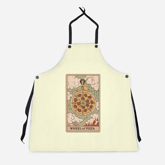 Wheel Of Pizza-unisex kitchen apron-Thiago Correa