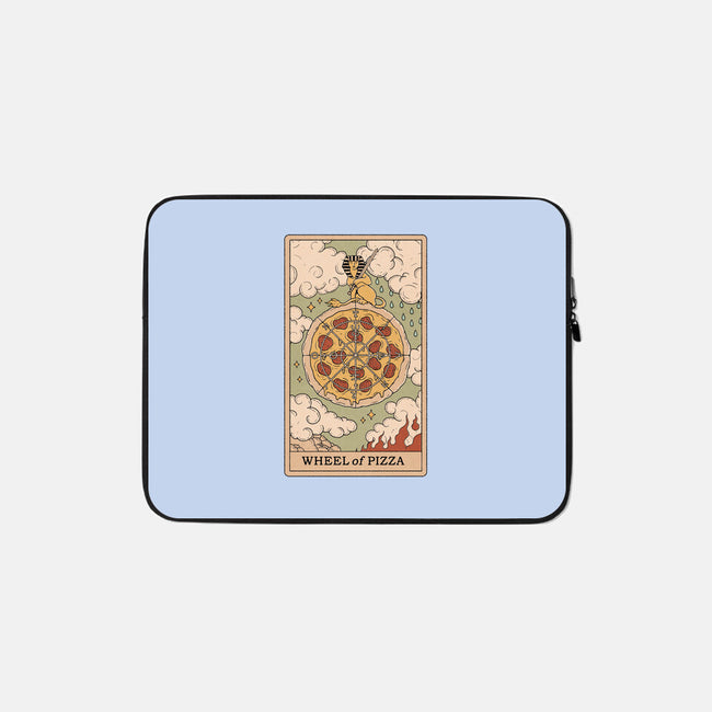 Wheel Of Pizza-none zippered laptop sleeve-Thiago Correa