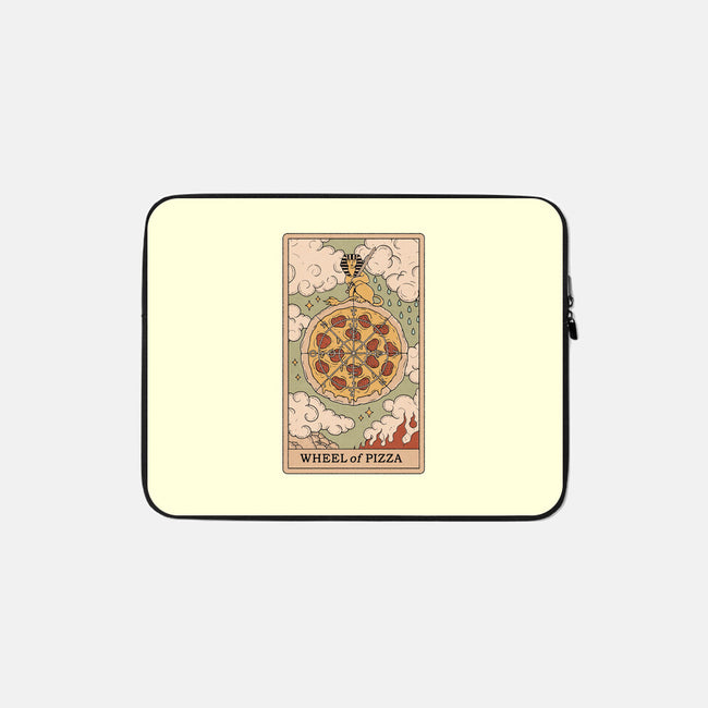 Wheel Of Pizza-none zippered laptop sleeve-Thiago Correa