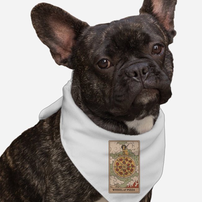 Wheel Of Pizza-dog bandana pet collar-Thiago Correa
