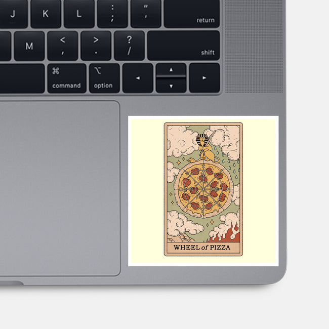 Wheel Of Pizza-none glossy sticker-Thiago Correa