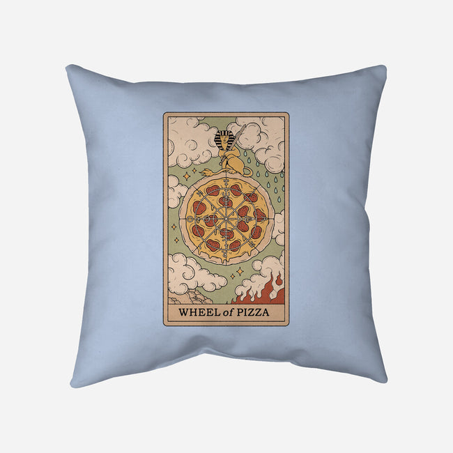 Wheel Of Pizza-none non-removable cover w insert throw pillow-Thiago Correa